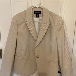 Jones New York Tan Sport Coat Classic Blazer